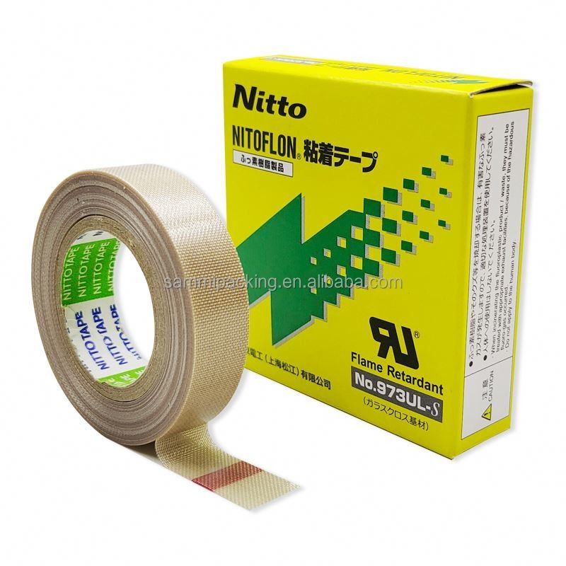 نيتو 973UL نيتو 903 PTFE شريط ألياف الزجاج شريط فيلم لختم نيتو شريط 0.13mm × 13mm × 10m 973UL-S