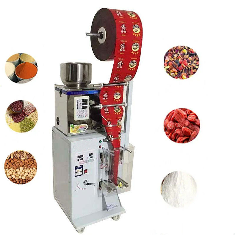 أوتوماتيكي 1-50G الطاقة الجافة ملء الأجهزة الجوز أوتوماتيكي مسحوق الشاي التوابل إغلاق حزمة آلة