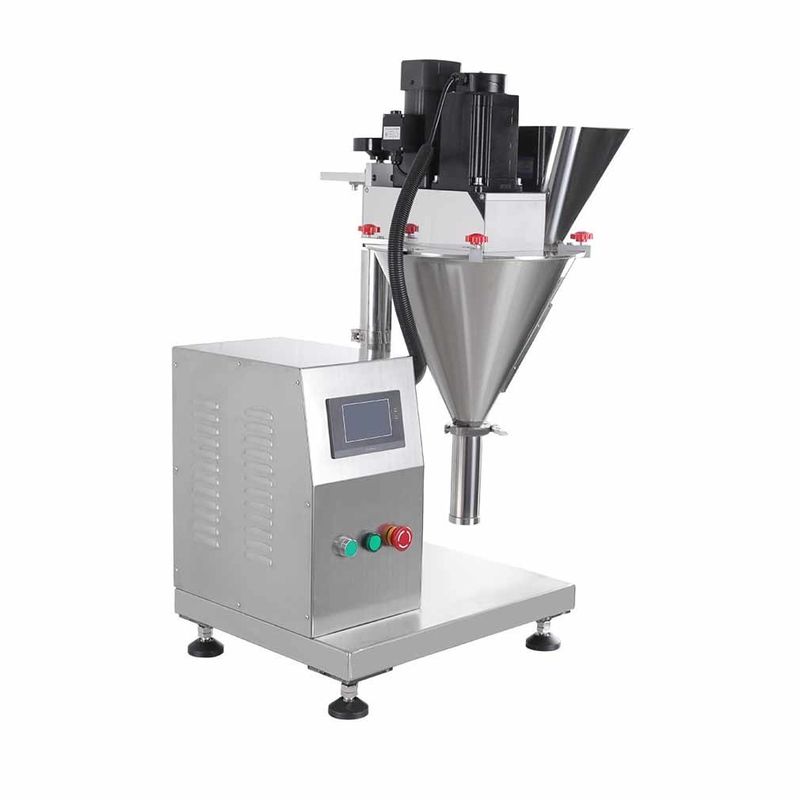 آلة ملء مسحوق شبه أوتوماتيكية تعمل بالكهرباء لحقيبة الزجاجات