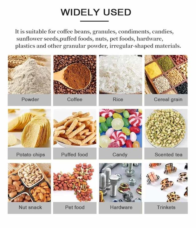 آلة تعبئة السكر متعددة الوظائف مزدوجة الرأس حبوب القهوة تزن 500g 1000g 450*470*1750MM السلعة