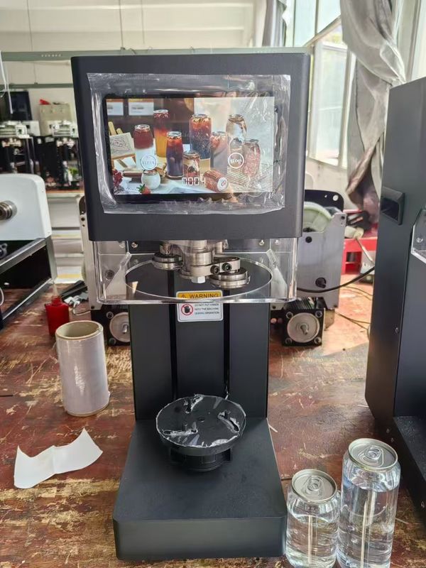 آلة إغلاق العلب الذكية التي تعمل باللمس لعلب طعام الحيوانات الأليفة، آلة إغلاق علب الصودا، آلة تعليب علب البلاستيك