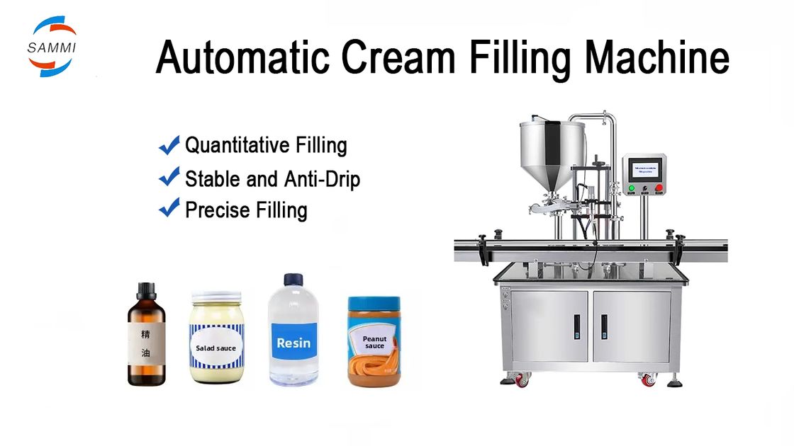 آلة تعبئة سائل العجينة بمضخة دوارة مؤازرة أوتوماتيكية بالكامل سهلة التشغيل للعسل والسوائل اللزجة وزبدة الفول السوداني والكاتشب