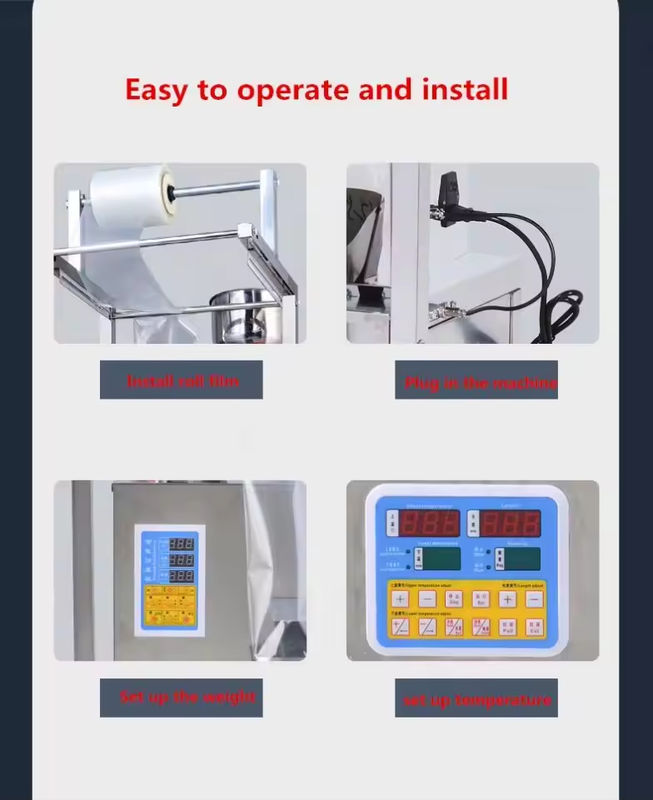 آلة تعبئة متعددة الوظائف ذاتية التشغيل بالكامل