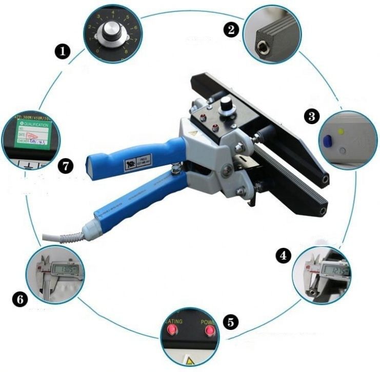 المقبس اليدوي سدادة كيس بلاستيكي سدادة محمولة كيس أولمنيوم ورقية آلة ختم FKR-400