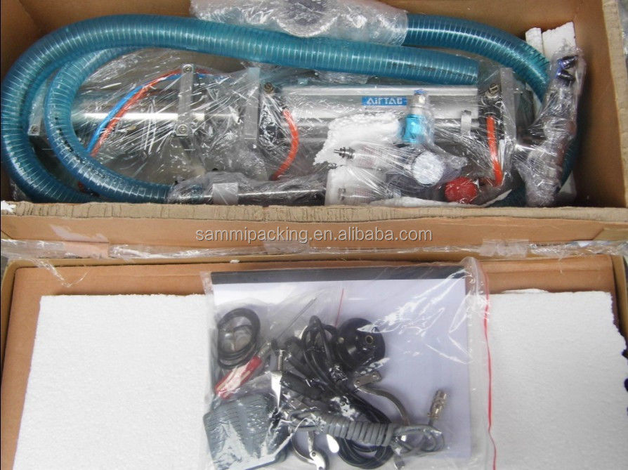 آلة ملء ذاتية الشفط الأفقية 100-1000 مل، طاولة أعلى محشو السائل المكبس اليدوي