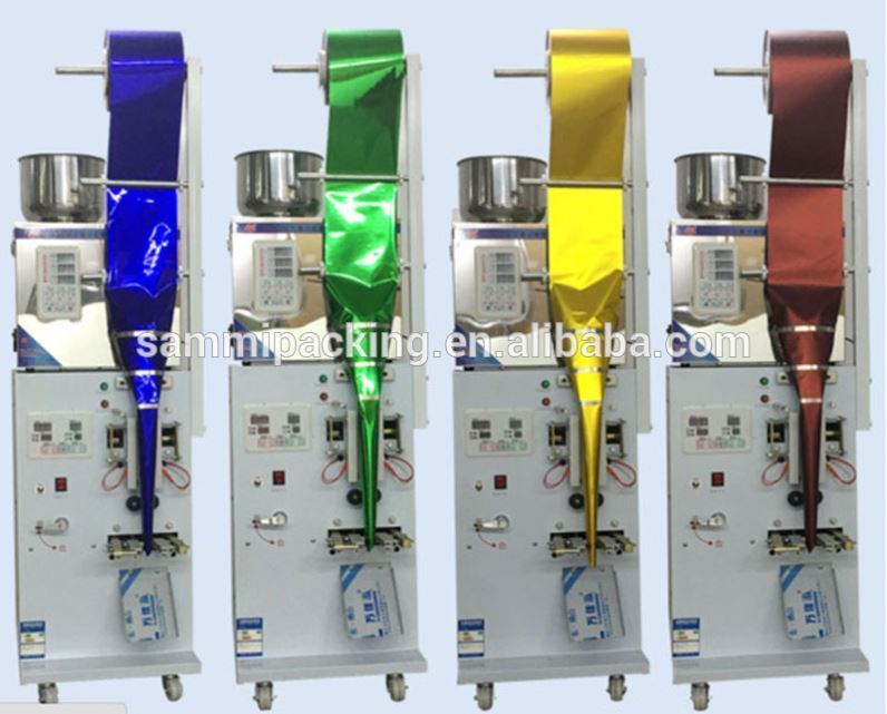 آلة تعبئة أعواد الشاي الأوتوماتيكية SM-FZ-70A من الفولاذ المقاوم للصدأ مع ختم خلفي، آلة تعبئة أعواد الشاي