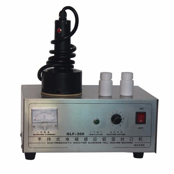نوع جديد GLF-300 آلة إغلاق أوراق الألومنيوم الحثية ، مغلق أسلاك المسمار البلاستيكي ، مغلق غطاء الزجاجة المستديرة المحمولة