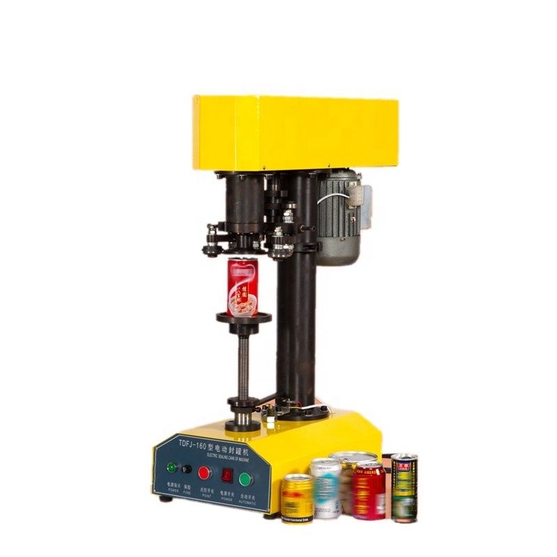 مبيعات ساخنة TDFJ-160 علب الطعام عبوة بلاستيكية وعاء حاوية الألومنيوم البيرة علبة علبة غطاء علبة آلة الختم