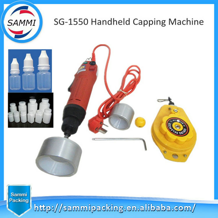 آلة إغلاق القوارير الكهربائية شبه الأوتوماتيكية بالجملة لزجاجات البلاستيك الزجاجية منتجات مثيرة للاهتمام الصين محرك أساسي