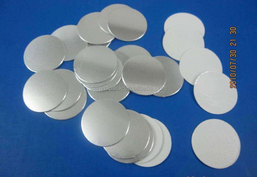 بطانة ختم رقائق الألومنيوم بالحث الزجاجي، PET 70 مم، رقائق الألومنيوم ورق الشمع فيلم بلاستيكي