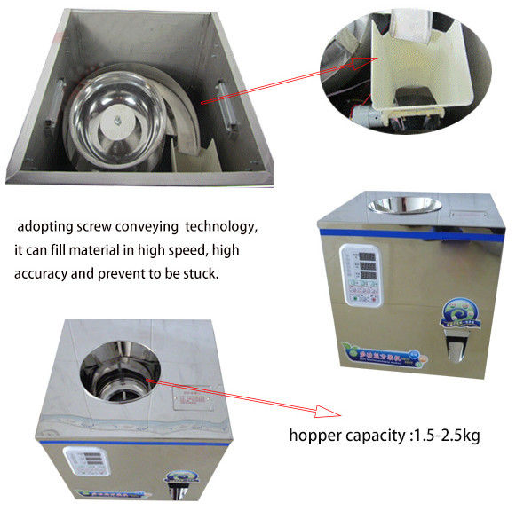 بيع ساخن FZ-100 الشاي الجاف، مسحوق،بذور،حبة وزن آلة ملء 2-100g