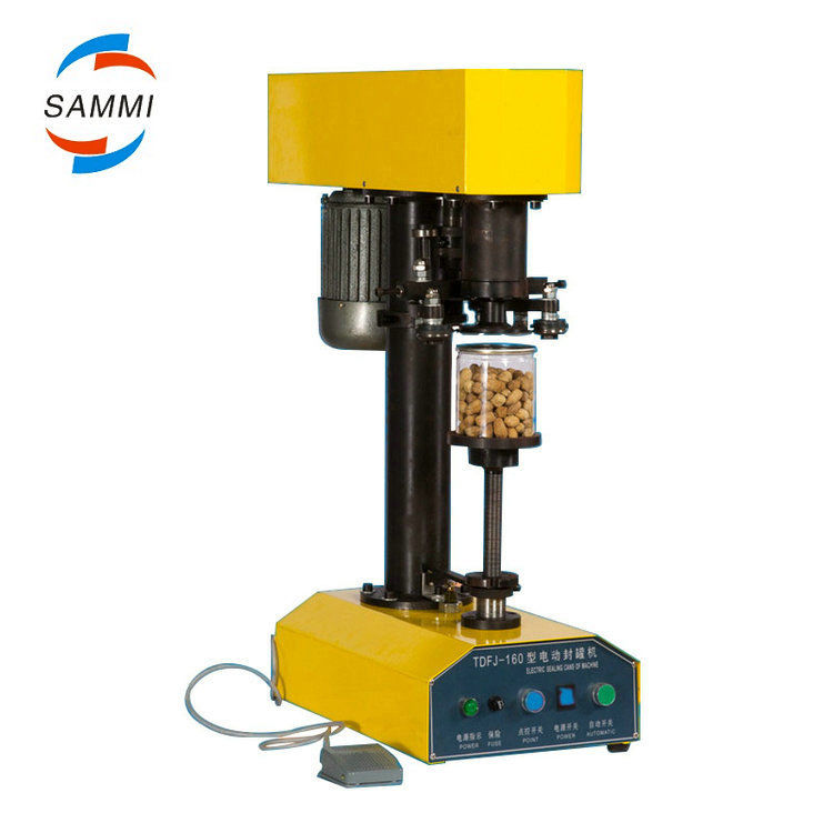 آلة إغلاق زجاجات الحيوانات الأليفة Tdfj-160 بضمان 100% / آلة إحكام العلب / آلة إغلاق العلب للصفيح