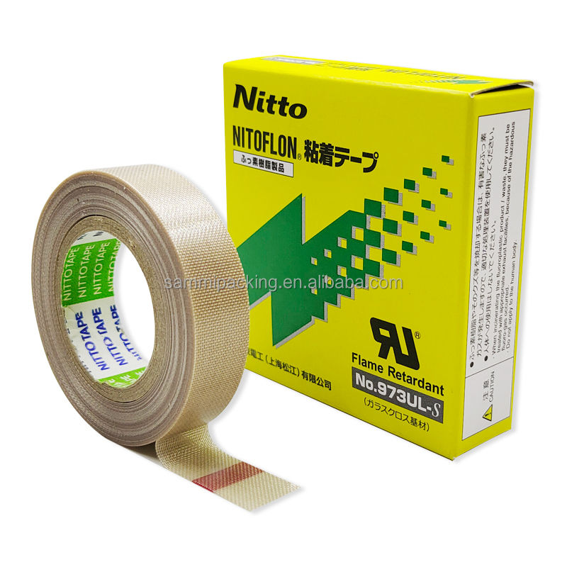 NITTO PTFE 973UL 13mm19mm Te Flon سيلكون عالية درجة الحرارة المقاوم للحرارة المقاوم للحرارة شريط الختم