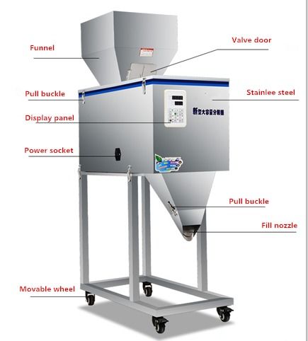 آلة وزن احترافية منخفضة التكلفة للمسحوق / الجسيمات / الحبوب، أداة تعبئة البراميل وأكياس التعبئة مع نظام وزن أوتوماتيكي