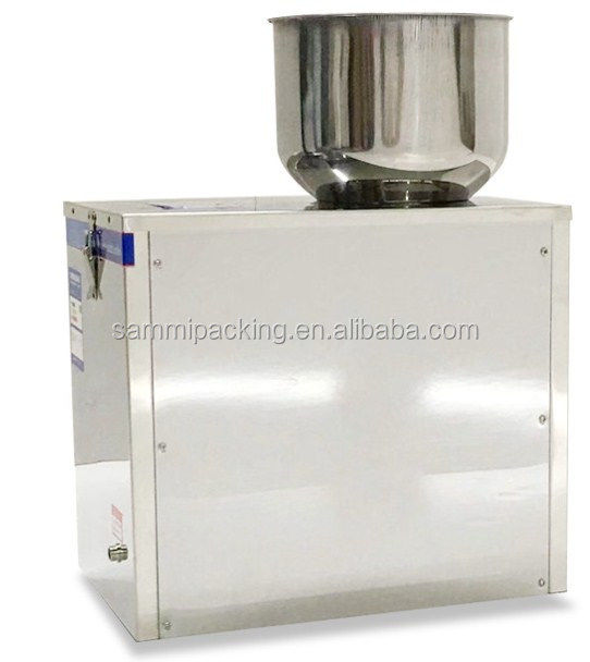 آلة تعبئة حبوب الملح شبه الأوتوماتيكية بوزن 2-200 جرام مع محرك فعال لتطبيقات المشروبات الكيميائية والمسحوق الحبيبي