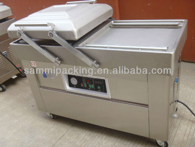 آلة تعبئة فراغية مزدوجة الوظائف متعددة الوظائف لحوم البقر لحم الخنزير الدجاج التوفو الفول السوداني المأكولات البحرية