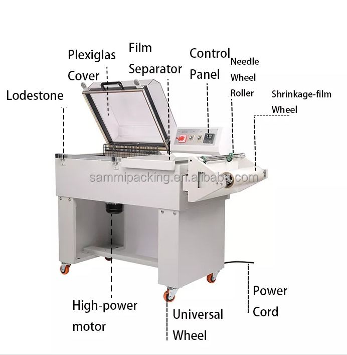 أفضل جودة من الشركة المصنعة الصينية FM-5540 آلة تغليف الانكماش شبه الأوتوماتيكية للتعبئة الصناعية