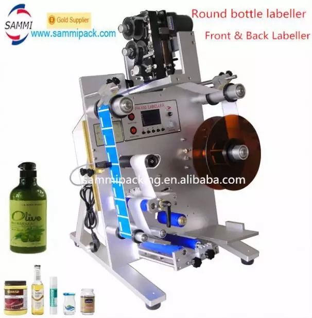 SL-130 Verital Round Bottle Labeller، آلة وضع الملصقات اللاصقة على الزجاجات المستديرة
