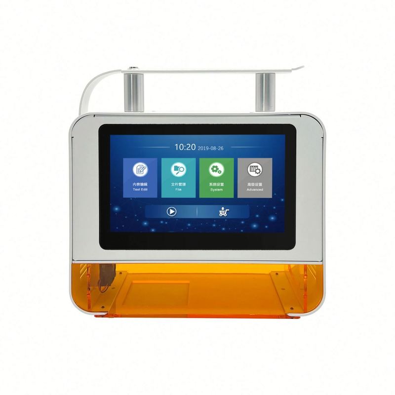 ضمان جودة جيدة بنسبة 100% طابعة ليزر UV محمولة لسطح المكتب رمز التاريخ آلة وسم ليزر الألياف