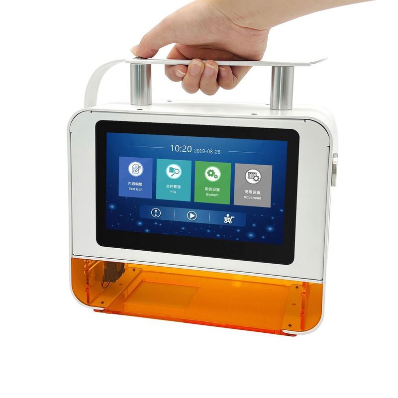 ضمان جودة جيدة بنسبة 100% طابعة ليزر UV محمولة لسطح المكتب رمز التاريخ آلة وسم ليزر الألياف