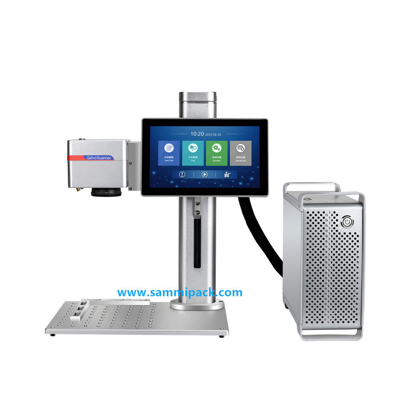 آلة ترميز ليزر صناعية للإنتاج عالي السرعة، طابعة نفث الحبر بالليزر للزجاجات