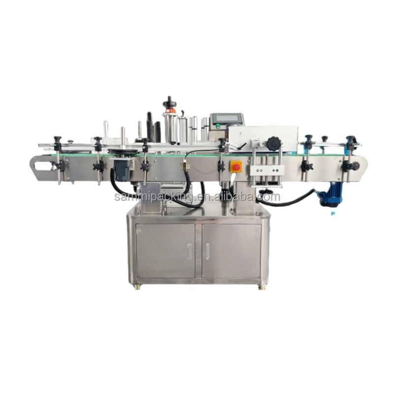 2024 المبيعات في الصين الآلات الموثوقة شبه التلقائية لتسمية الأسطوانات الكهربائية مدفوعة مع مكونات PLC عبوات الكرتون الخشبي