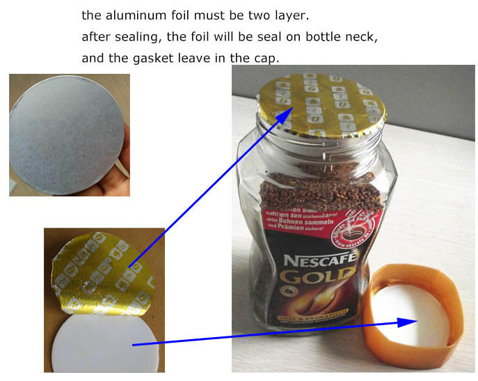 أفضل جودة Dgyf-500A اليدوي حث آلة ختم ورق الألومنيوم محمولة يدويا حث آلة ختم