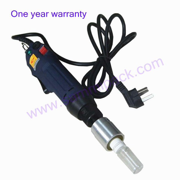 آلة تعبئة الزجاجات الكهربائية المحمولة باليد أوتوماتيكية مع أداة إغلاق زجاجات بلاستيكية بحلقة أمان