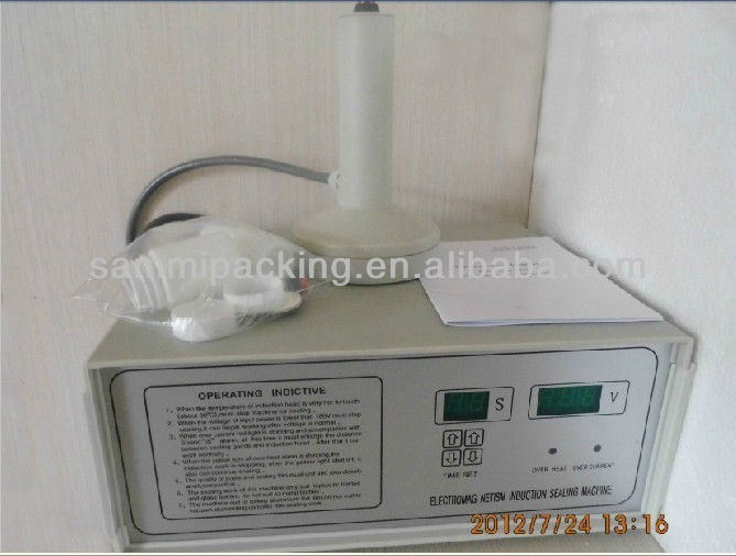 آلة الختم اليدوية الكهربائية المحمولة من ورق الألومنيوم 20-100mm إغلاق فم غطاء الزجاجة لتطبيقات الشراب