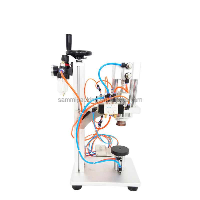 آلة إغلاق العطور الهوائية اليدوية ذات السعر الرخيص من الفولاذ المقاوم للصدأ، آلة ضغط إغلاق العطور