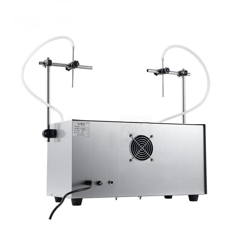 آلة تعبئة زيت الزيتون بمضخة تروس GLF-I-II، رأس مزدوج، آلة تعبئة السوائل، حشو الزيت (3-3000 مل)