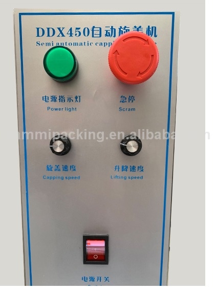 أفضل سعر مكتبية الكهربائية غطاء آلة DDX-450 الزجاج والبلاستيك الزجاجة غطاء لتطبيق المشروبات