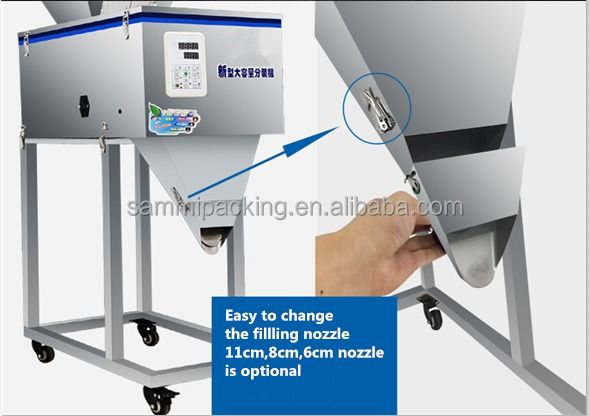آلة تعبئة وتحميل كمية كبيرة من 50-999 جرامًا، للحبوب الغذائية والأرز والشاي ومسحوق الغسيل، آلة تعبئة ووزن وتعبئة