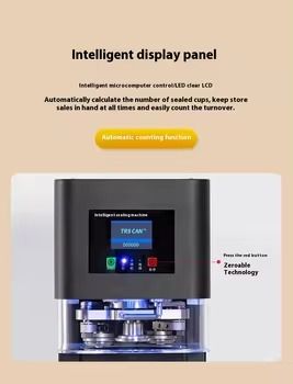 آلة ختم العلب التجارية بسعر الجملة، آلة إغلاق كهربائية عالية السرعة 3S للعلب المشروبات/الأطعمة، دقة عالية