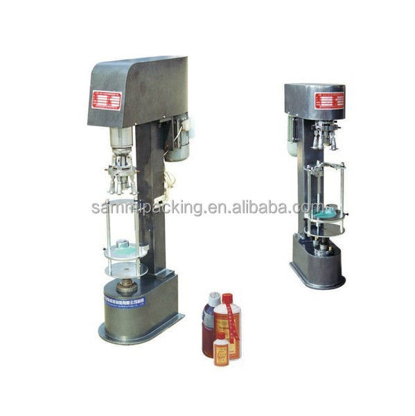 آلة إغلاق زجاجات النبيذ DK50 شبه أوتوماتيكية، بحالة جديدة، محرك مدفوع، غطاء تجعيد من الألومنيوم لزجاجات النبيذ