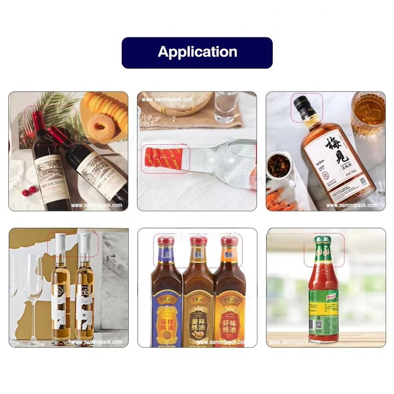 آلة تغليف و تعبئة زجاجات البلاستيك الأوتوماتيكية الصغيرة الأكثر مبيعًا، بغشاء الانكماش الحراري PVC، ووضع الملصقات، ولفها في نفق