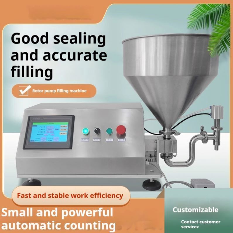 روتاري المربى الغذائي زيت الدوار الفقرة ملء مضخة شيكولاتة ملء محلول الفول السوداني الكريم التجميلي معجون ملء آلة