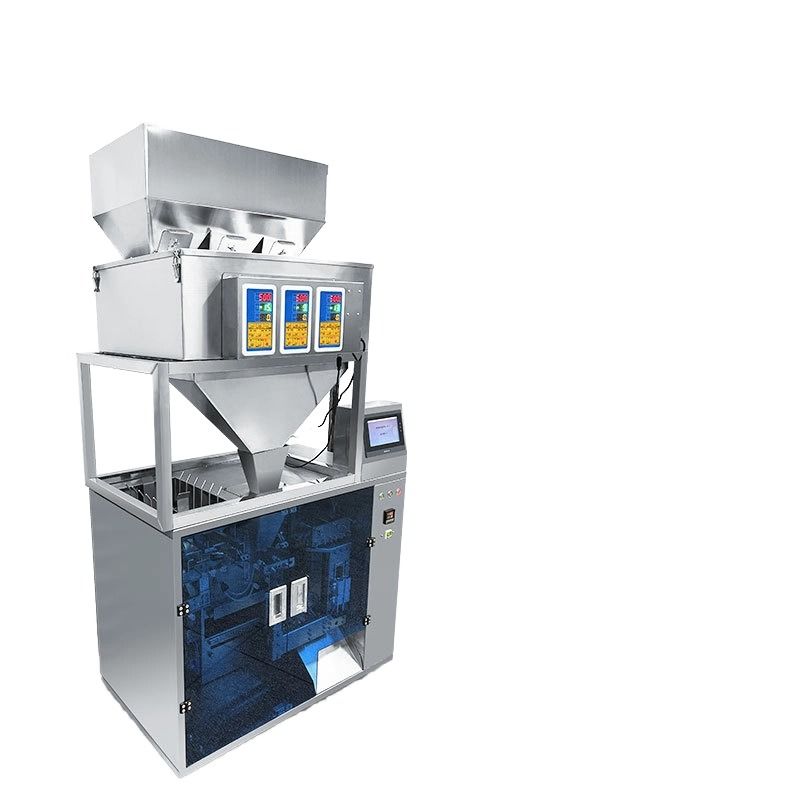 آلة طعام كهربائية أوتوماتيكية بالكامل، حبيبات، بذور، شاي، مكسرات، تغذية، كمية، كيس بسحاب للأكياس الجاهزة، بلاستيك