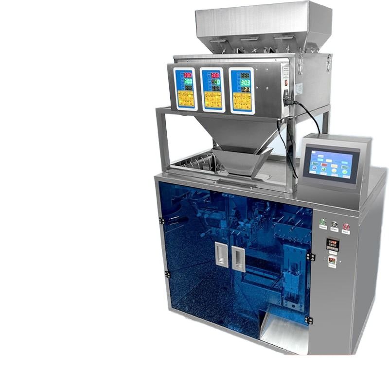 آلة طعام كهربائية أوتوماتيكية بالكامل، حبيبات، بذور، شاي، مكسرات، تغذية، كمية، كيس بسحاب للأكياس الجاهزة، بلاستيك