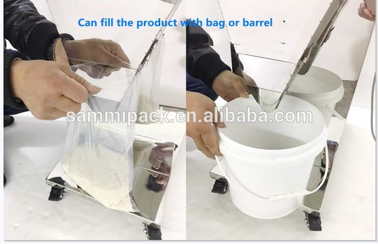 100-5000g الاهتزاز كيس الشاي حبوب القهوة كيس مسحوق كيس نصف تلقائي التعبئة وزنه آلة ملء