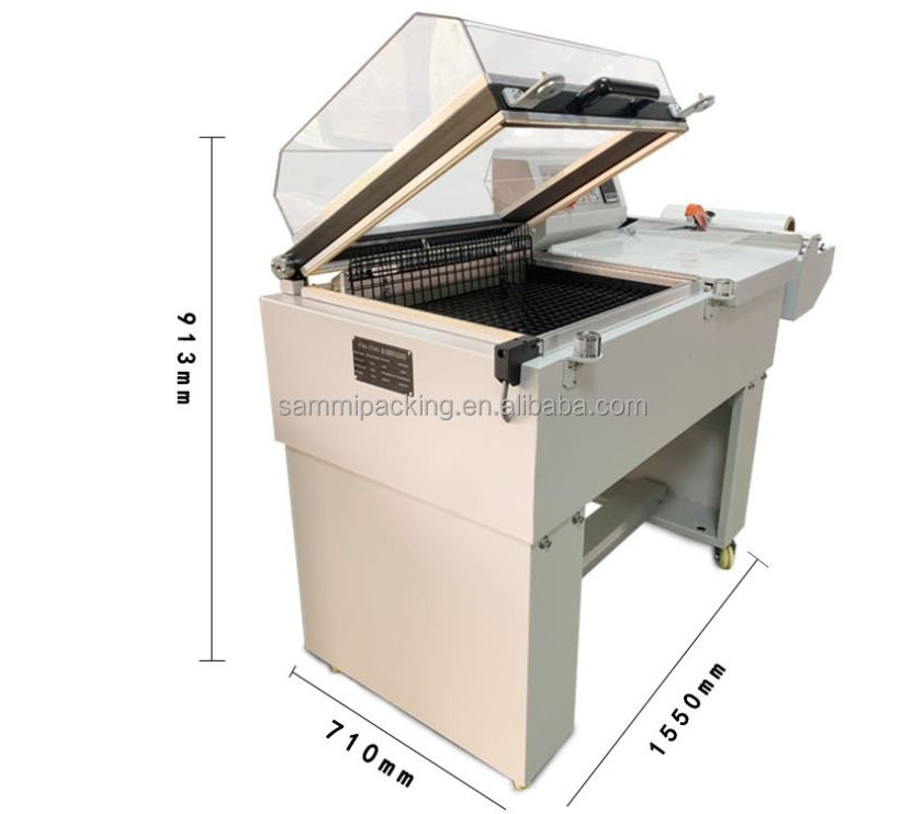 FM-5540 آلة تغليف ضئيلة 2 في 1 POF آلة تعبئة لفيلم PVC ضئيل