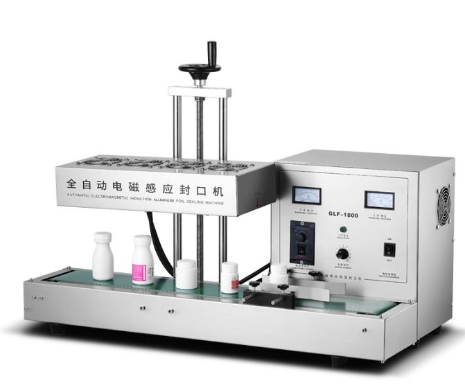 آلة ختم رقائق الألومنيوم عالية السرعة / آلة ختم الحث لزجاجات البلاستيك وزجاجات الزجاج المصنوعة من الفولاذ المقاوم للصدأ