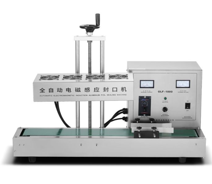 آلة ختم رقائق الألومنيوم عالية السرعة / آلة ختم الحث لزجاجات البلاستيك وزجاجات الزجاج المصنوعة من الفولاذ المقاوم للصدأ