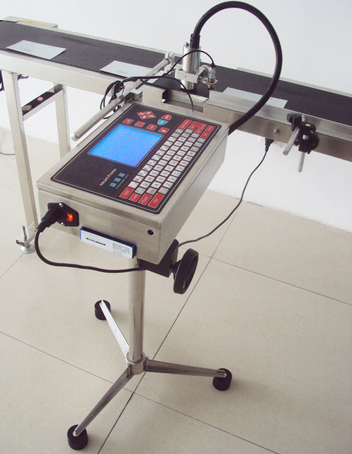 طابعة نفث الحبر CIJ الصناعية لآلة طباعة علامات الكابلات السلكية والزجاجات وتاريخ البيض والشعار