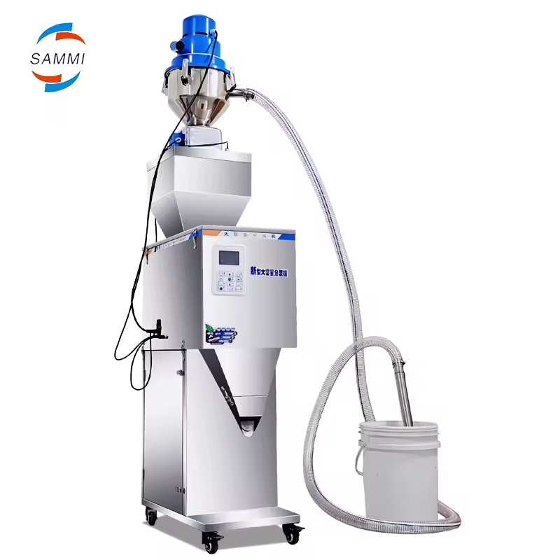 آلات وزن أوتوماتيكية 50-3000 جرام شاي حبيبات مساحيق آلة تعبئة وتغليف الأكياس مع التغذية الأوتوماتيكية