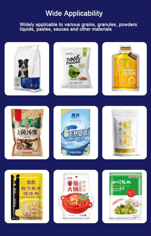 كيس الوقوف ساكر كيس حزمة آلة حزمة كيس حزمة كيس ملء وتختم آلة