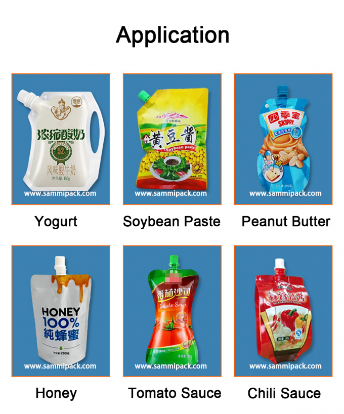 صناعية نصف تلقائية عسل كيس المشروبات كيس البوق كيس عصير ملء آلة للغذاء السائل 3