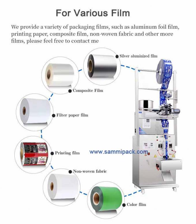 120.000 كجم آلة تعبئة مسحوق الشاي بمواد تغليف ورقية بوزن إجمالي واحد مع جهاز ترميز بالختم الساخن 2