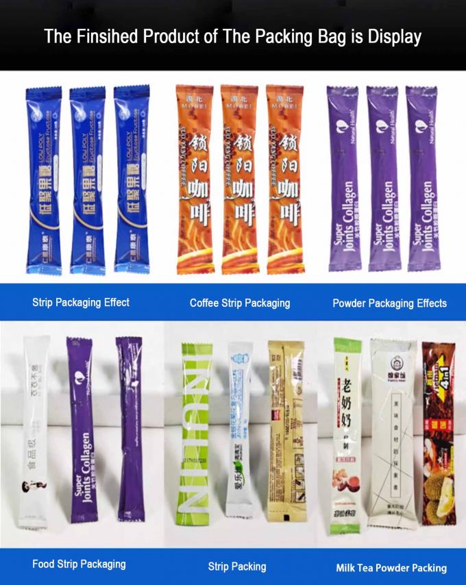 120.000 كجم آلة تعبئة مسحوق الشاي بمواد تغليف ورقية بوزن إجمالي واحد مع جهاز ترميز بالختم الساخن 8