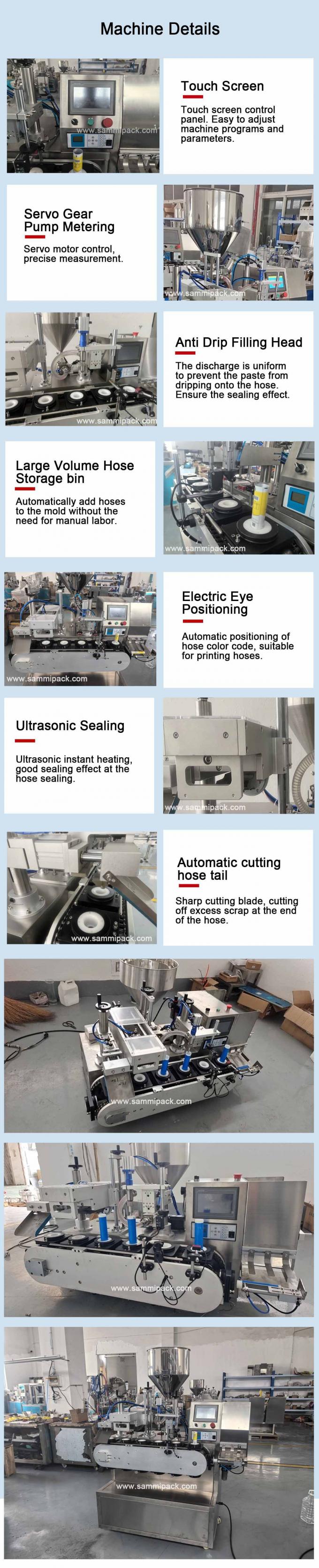 آلة ختم الأنابيب البلاستيكية، آلة تعبئة الشامبو، آلات تعبئة معجون الأسنان وكريم اليدين وختمها 4